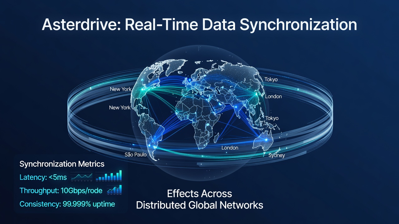 Global distributed network nodes with synchronization overlays