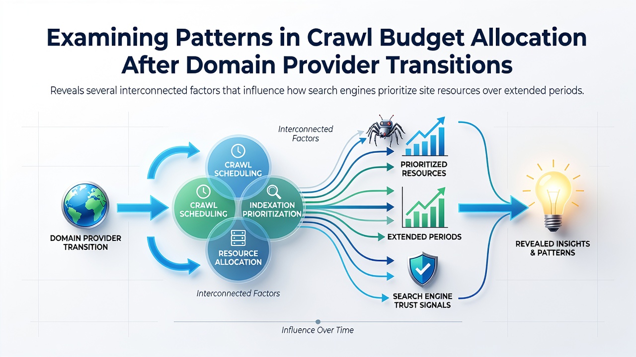 Examining Patterns in Crawl Budget Allocation After Domain Provider Transitions Reveals several interconnected factors that influence how search engines prioritize site resources over extended periods.